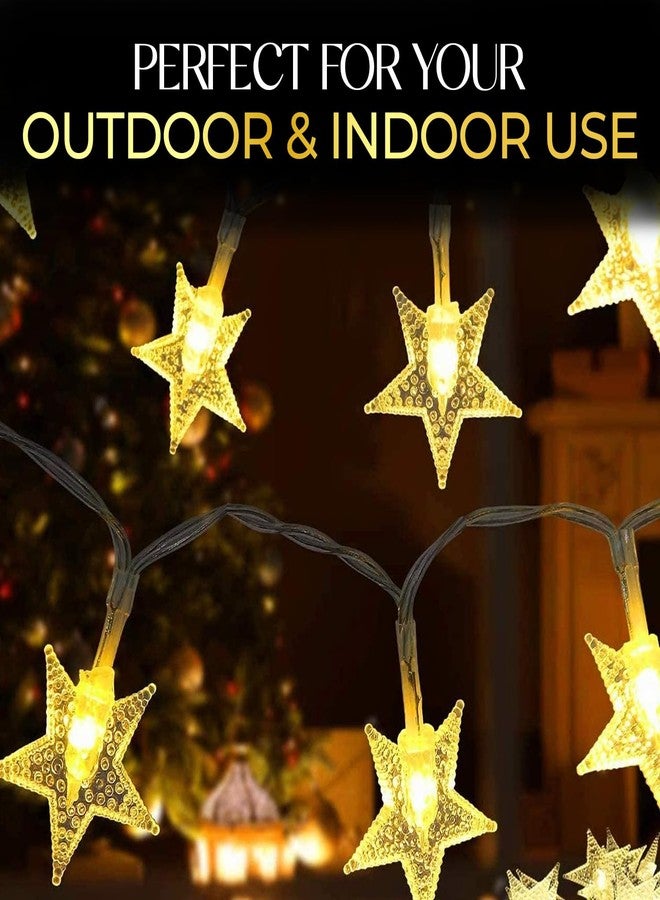 Lexton Small Star Shaped 20 Led Fairy String Light | Suitable for Home & Outdoor Decoration, Diwali, Christmas, Wedding, Party, Festival (Pack of 1, Warm White) - Image 5